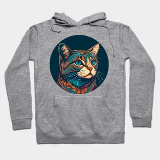 Happy Cat Hippy Colorful - Love Cat Boho Hoodie